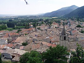 Das Dorf Peyruis, von der Burg aus gesehen