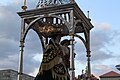 Virgen de Araceli, de Lucena (España), en la romería de bajada, junto al Castillo del Moral. 450 aniversario de su llegada a Lucena desde Roma.