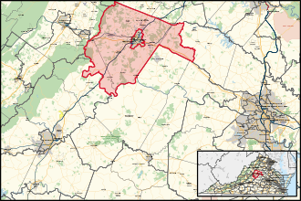 District map Virginia's 55th House of Delegates district (since 2024).svg