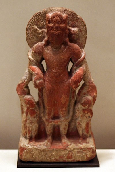 File:WLA brooklynmuseum Vishnu Caturanana Four Armed red sandstone.jpg