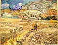 دهقان و مزرعه گندم از مجموعهٔ مزارع گندم اثر وَنسان وَن گوگ در مجموعه موزه هنر ایندیاناپولیس