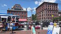 Tourists along Commercial Street