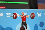 Deutsch: Gewichtheben bei den Olympischen Jugendspielen 2018; Tag 2, 10. Oktober 2018; Jungen 62 kg English: Weightlifting at the 2018 Summer Youth Olympics at 8 October 2018 – Boys' 62 kg