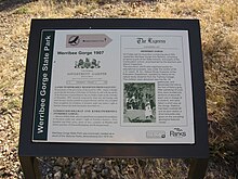 Information sign WerribeeGorgeInfoSign.JPG