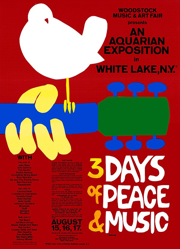 Promotional poster designed by Arnold Skolnick. Originally, the bird was perched on a flute.