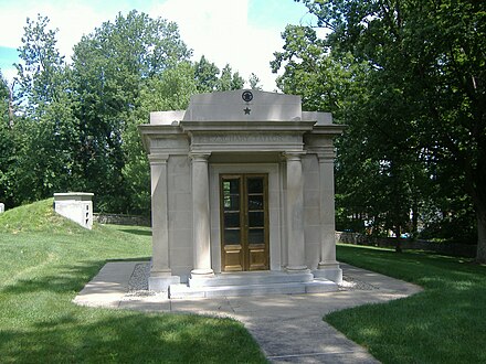 Taylor's mausoleum at the Zachary Taylor National Cemetery in Louisville, Kentucky