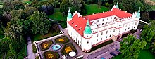 Zamek w Baranowie Sandomierskim z lotu ptaka panorama.jpg