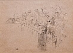Procès Arton, Arton s'expliquant - Toulouse-Lautrec in Musée Toulouse-Lautrec Albi