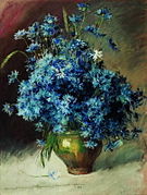 Isaac Levitan, Bouquet de bleuets, 1894.