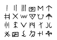二里头遗址发现的二十四种陶纹符号