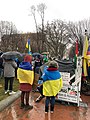 הפגנה פרו-אוקראינית מחוץ להבית הלבן, וושינגטון, די.סי., ארצות הברית