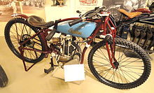 1927 flat-track racer based on an Indian Prince 1927 Indian Flat Track Racer - Lyman & Merrie Wood Museum of Springfield History - DSC04174.JPG