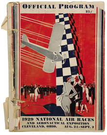 Official program for the National Air Races of 1929 in Cleveland 1929 National Air Races official program.png