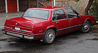 Rear view of 1990-1991 LeSabre Custom sedan