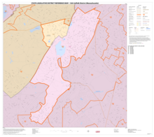 Map of Massachusetts House of Representatives' 15th Suffolk district, 2013. Based on the 2010 United States census. 2013 map 15th Suffolk district Massachusetts House of Representatives DC10SLDL25198 001.png