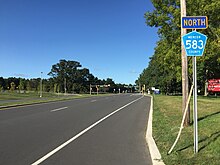 View north along CR 583 just north of I-295 in Lawrence Township 2017-09-09 16 55 21 View north along Princeton Pike (Mercer County Route 583) at Lenox Drive in Lawrence Township, Mercer County, New Jersey.jpg