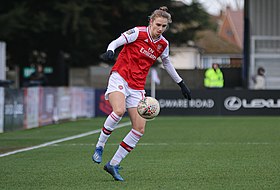 Vivianne Miedema of Arsenal and the Netherlands won in 2020 2020-02-23 Arsenal WFC v Lewes L.F.C. 140.jpg