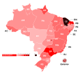 Distribució del vot per Ciro Gomes (PDT)