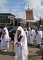 The Druid Order's spring equinox ritual on Tower Hill, 2024.