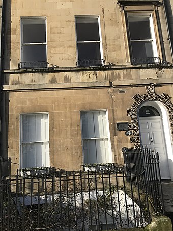 Austen's house, 4 Sydney Place, Bath, Somerset