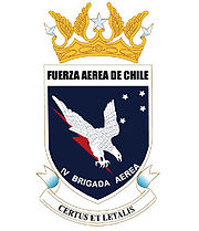 Emblema de la IV Brigada Aérea de la Fuerza Aérea de Chile.