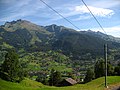 Deutsch: Blick aus der Wengernalpbahn, Grindelwald, Schweiz English: View from the Wengernalpbahn, Grindelwald, Switzerland Camera location 46° 36′ 55″ N, 8° 01′ 09.1″ E    View all coordinates using: OpenStreetMap