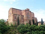 Sint-Domenicusbasiliek in Siena, Toscana, Italië