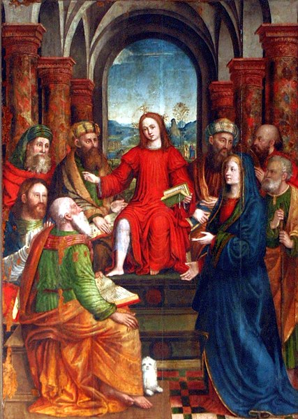 File:7371 - Milano - S. Maria della Passione - Anonimo lombardo (ca. 1520) - Disputa di Gesù nel Tempio - Foto Giovanni Dall'Orto, 26-Feb-2008.jpg