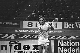 ABN-tennistoernooi in Rotterdam Duitse Hans Jürgen Pohmann in actie, Bestanddeelnr 927-0843.jpg