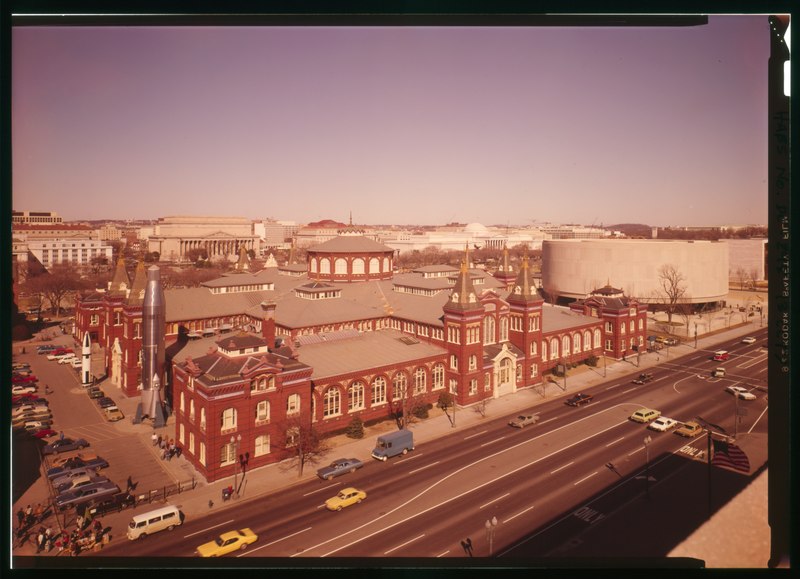 File:AERIAL VIEW FROM SOUTHWEST - Smithsonian Institution, Arts and Industries Building, 900 Jefferson Drive Southwest, Washington, District of Columbia, DC HABS DC,WASH,520A-13 (CT).tif