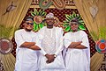 A wedding groom and the friends in Northern Ghana 01