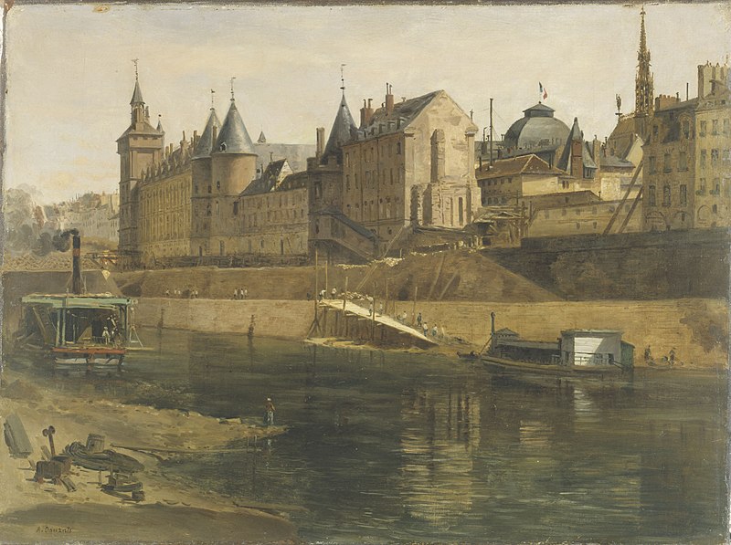 File:Adrien Dauzats - La Conciergerie pendant les travaux de reconstruction du Palais de Justice - P1512 - Musée Carnavalet.jpg