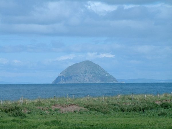Ailsa Craig to the southwest, from the South Ayrshire coast