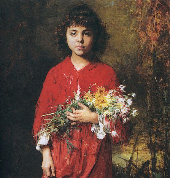 File:Alexei Harlamov - Girl with flowers.jpg