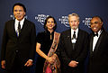 With Muhammad Ali, Michael Douglas and Gilberto Gil in 2006