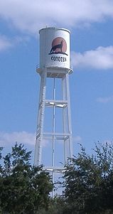 The water tower in Alice on Hwy 44