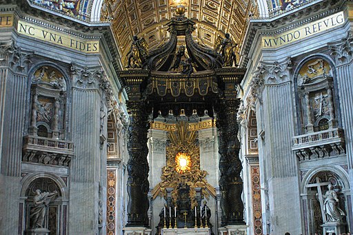 Altare della Basilica di San Pietro, città del Vaticano (Roma) - panoramio (1)