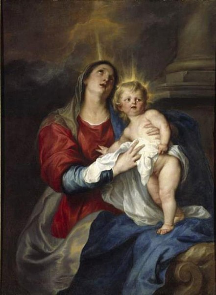 File:Anthony van Dyck - Maria met het Christuskind - PD.48-1976 - Fitzwilliam Museum.jpg