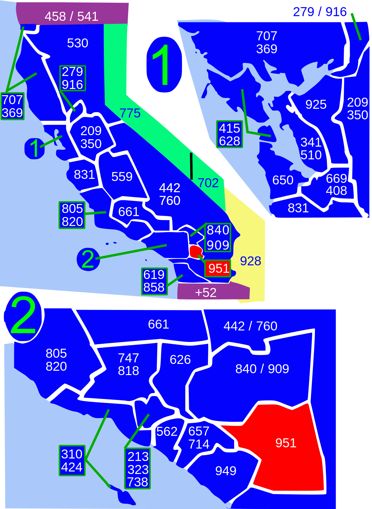 Area Code 951 Wikipedia