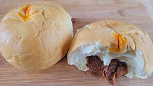 Pork asado buns Asado roll (baked siopao) from the Philippines 03.jpg