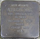 Stolperstein für Auguste Weil