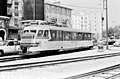 Autorail n° 212 (voie métrique) des Chemins de fer de Provence au terminus de Nice en juillet 1983.