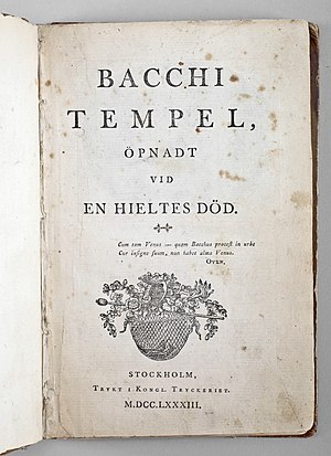 Bacchi Tempel title page 1783.jpg