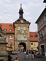 "Altes Rathaus", auf einer Insel im linken Regnitzarm in Bamberg