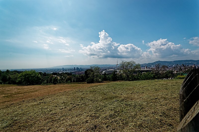 File:Barcelona - Montjuïc - Carrer de Can Valero - Panorama View on El Jardí Botànic de Barcelona (Botanical Gardens of Barcelona) & 1992 Summer Olympics site 02.jpg