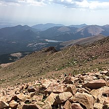 Vue de la partie supérieure du Barr Trail.