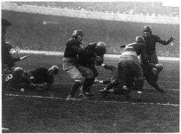 Red Barron scoring a touchdown