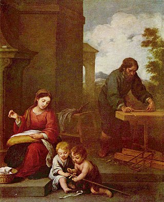 <i>Holy Family with the Infant Saint John the Baptist</i> (Murillo) Painting by Bartolomé Esteban Murillo