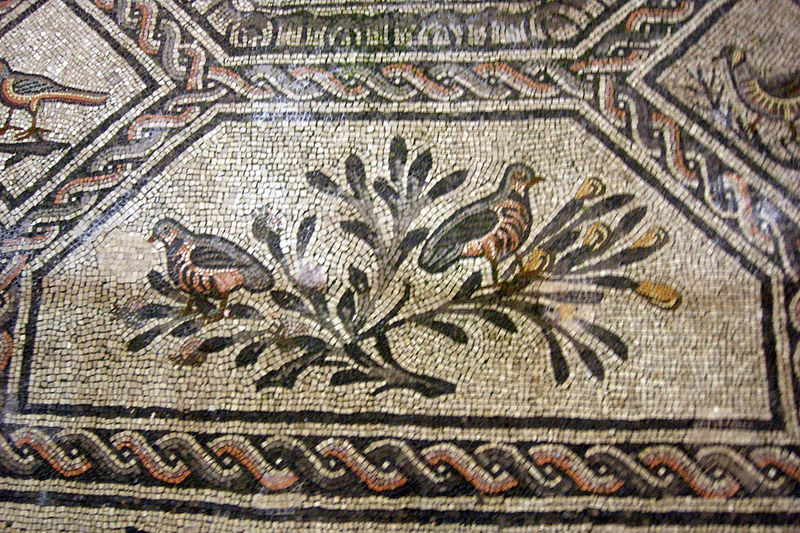 File:Basilica di aquilieia, mosaici, good shepherd carpet 05.JPG