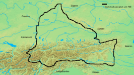 Het stamhertogdom Beieren in 788